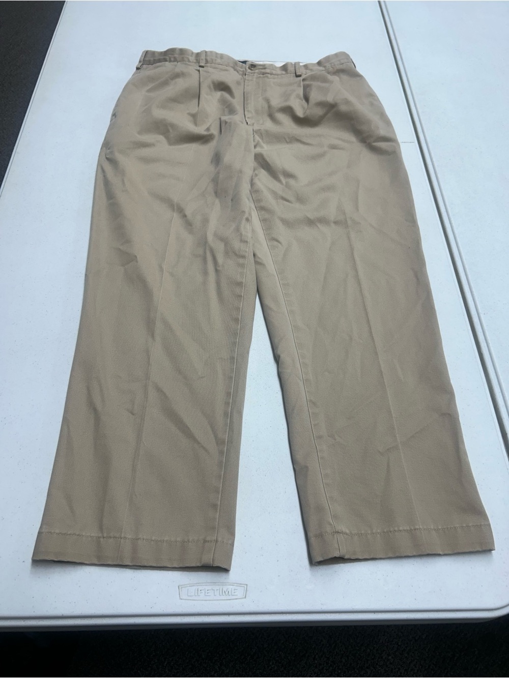 Lands End 36x30 Classic Khaki Straight-Leg Pants - Picture 1 of 9